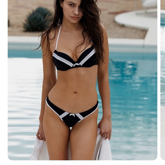 Beach Bunny Other - Beach Bunny Maddie tango bottom Black and White Bikini